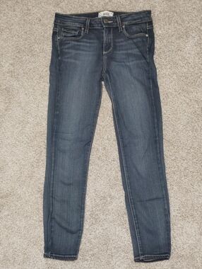 PAIGE Verdugo Crop Dark Wash Slim Jeans - Kids